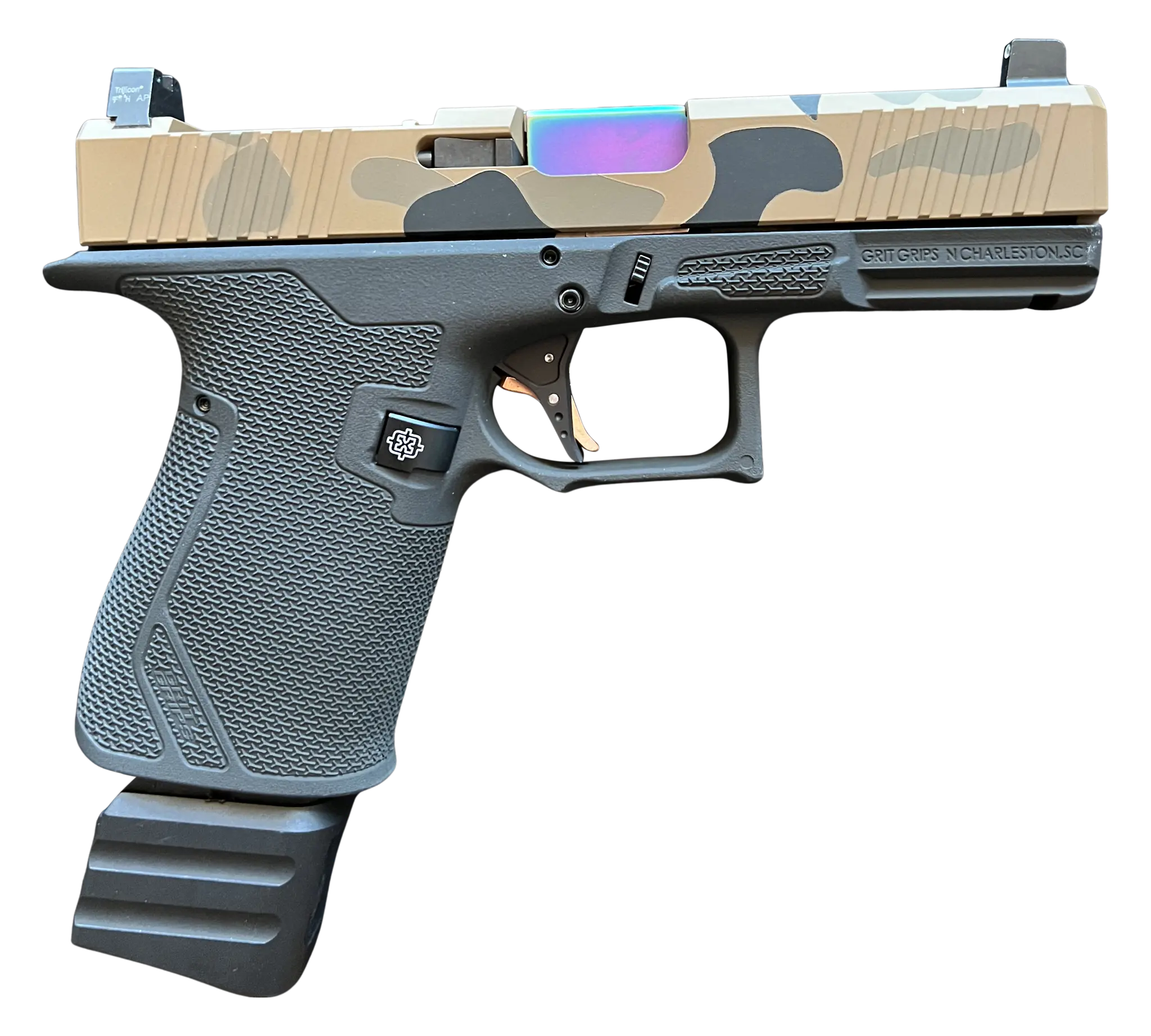 19X9mm Pistol, Black Ape Camo Custom Handgun available All over the USA