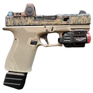 Best 9mm Pistol in the USA – Precise Arms PA19X Splatter Camo Available all over the USA