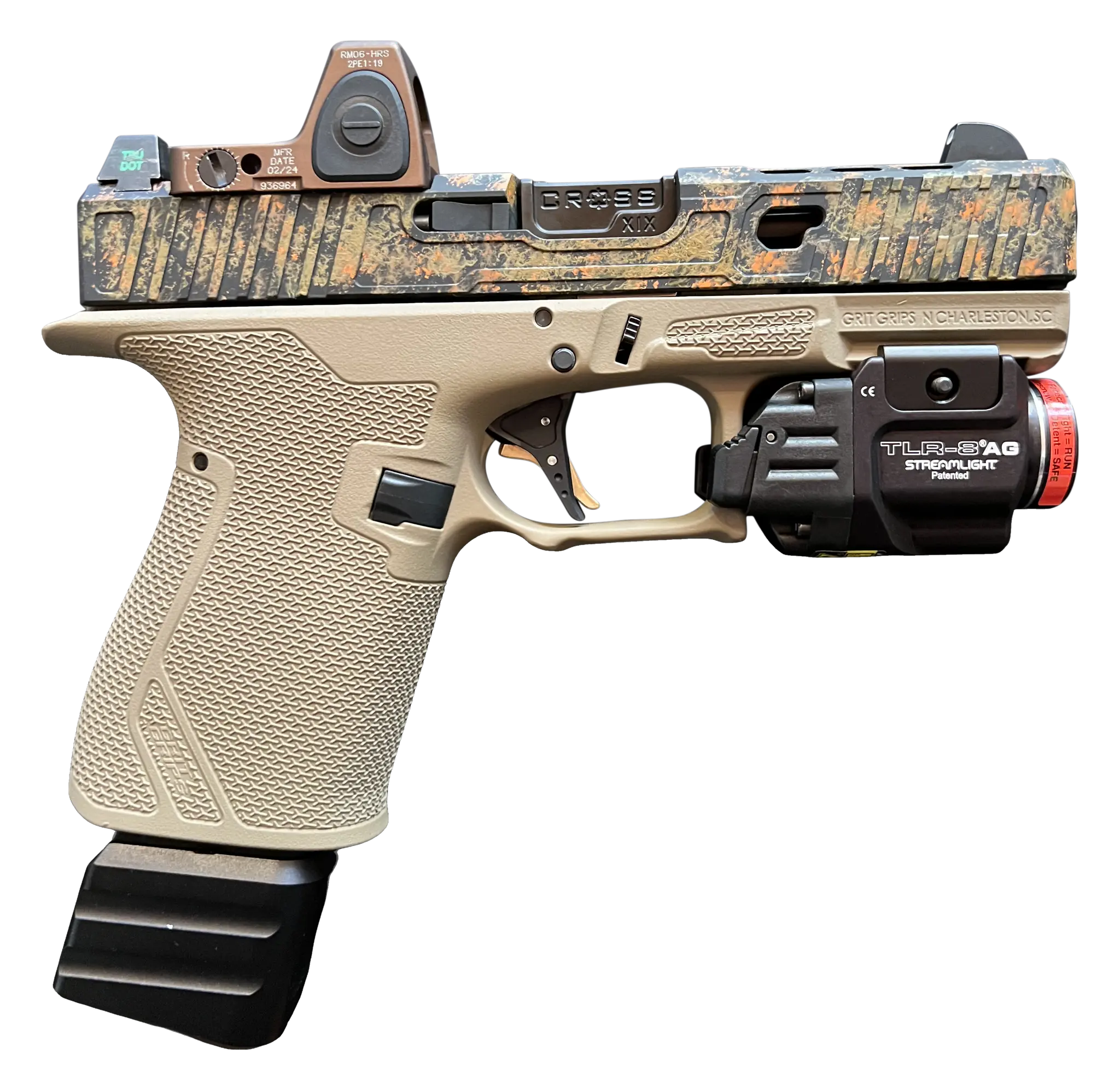 Best 9mm Pistol in the USA – Precise Arms PA19X Splatter Camo Available all over the USA