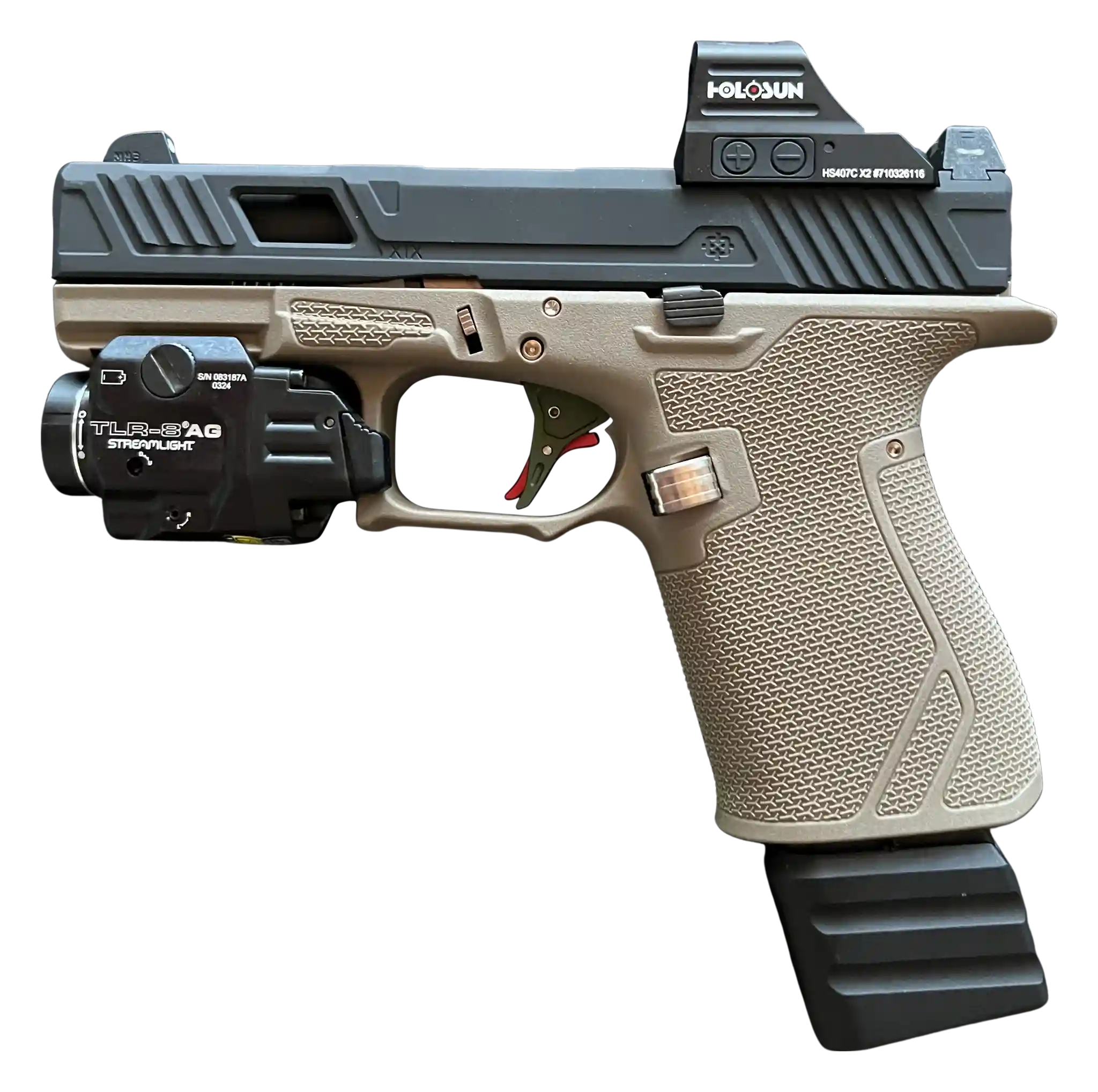 Precise Arms PA19x9mm Black and Tan Custom built by Precise Arms