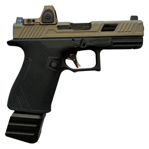 The best 9 mm FDE & Black custom built by PreciseArms